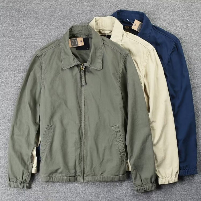 Men's Light Leisure Jacket with Elastic Cuff Mune Fashion