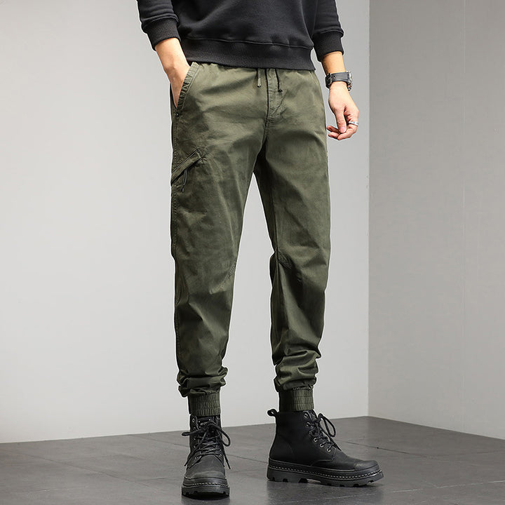 Herren Beschichtete Ripstop-Cargo-Jogginghose mit elastischem Tunnelzugbund und verstärkten Knieeinsätzen Mune Fashion
