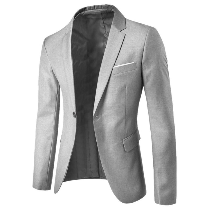 Men's fitted tuxedo jacket with shawl satin lapel and single-button cut Mune Fashion