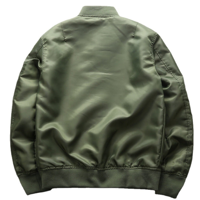 Men's Lightweight Nylon Bomber Jacket in Aviator Utility Style Mune Fashion
