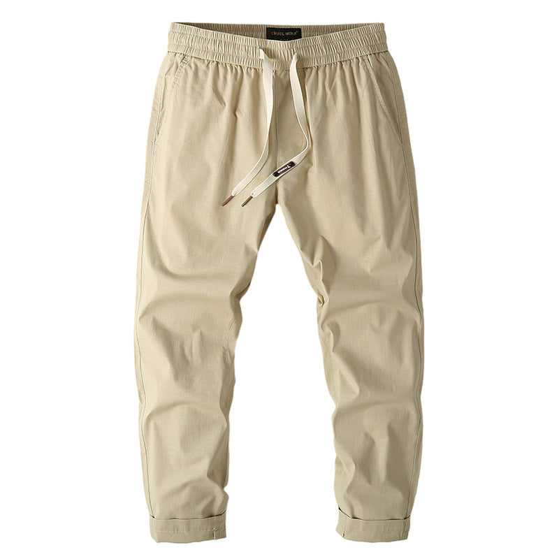 Men's Elastic Chino Jogger with Tailored Tapered Cut and Patch Back Pocket Mune Fashion