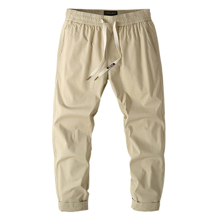 Men's Elastic Chino Jogger with Tailored Tapered Cut and Patch Back Pocket Mune Fashion