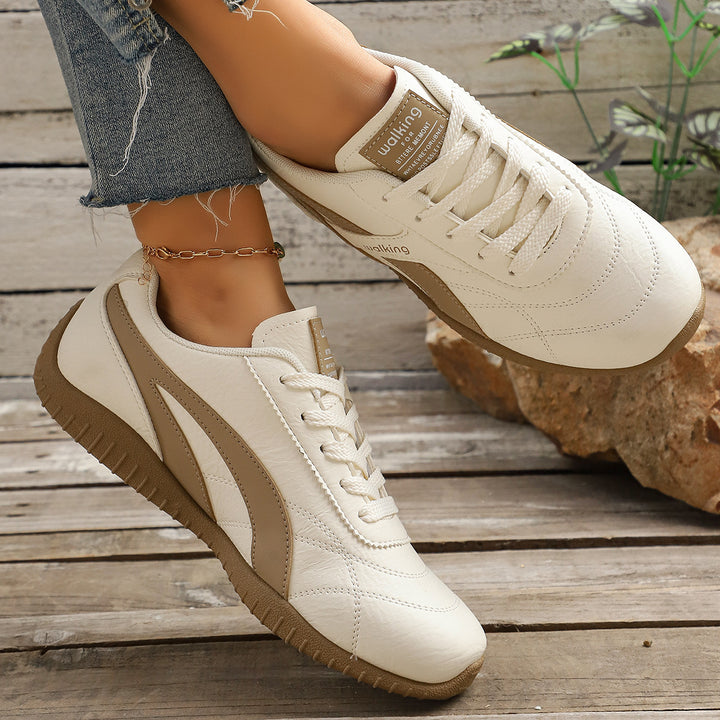 Damen Sportlicher Komfort-Sneaker mit retro-inspirierter Laufsohle Mune Fashion