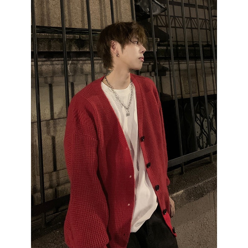 Men's Classic Cardigan with Button Placket Mune Fashion