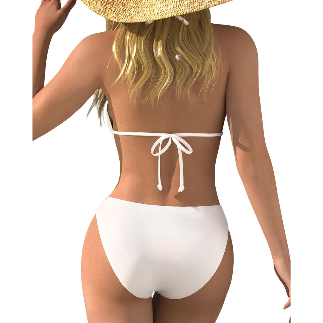 Women's bikini set with long sleeved mesh top and comfortable bottoms Mune Fashion