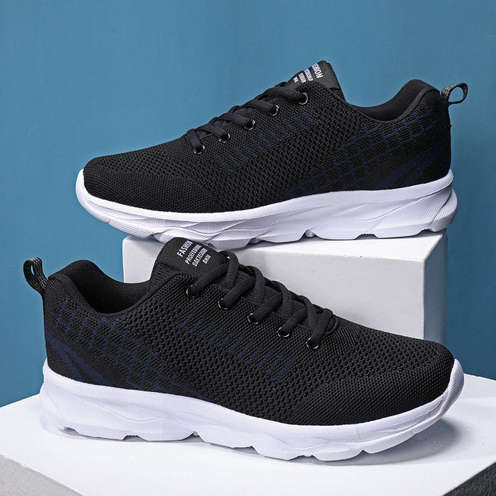 Unisex lightweight knit training sneakers with stabilizing heel tab and grip wave outsole Mune Fashion