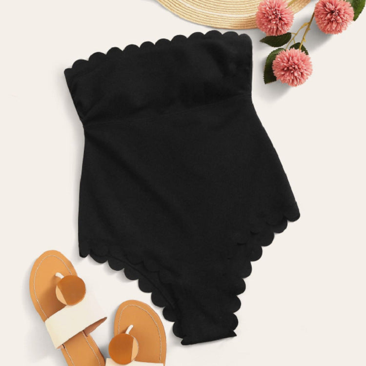 Women’s One-Piece Swimsuit with Feminine Ruffle Details and Adjustable Straps Mune Fashion