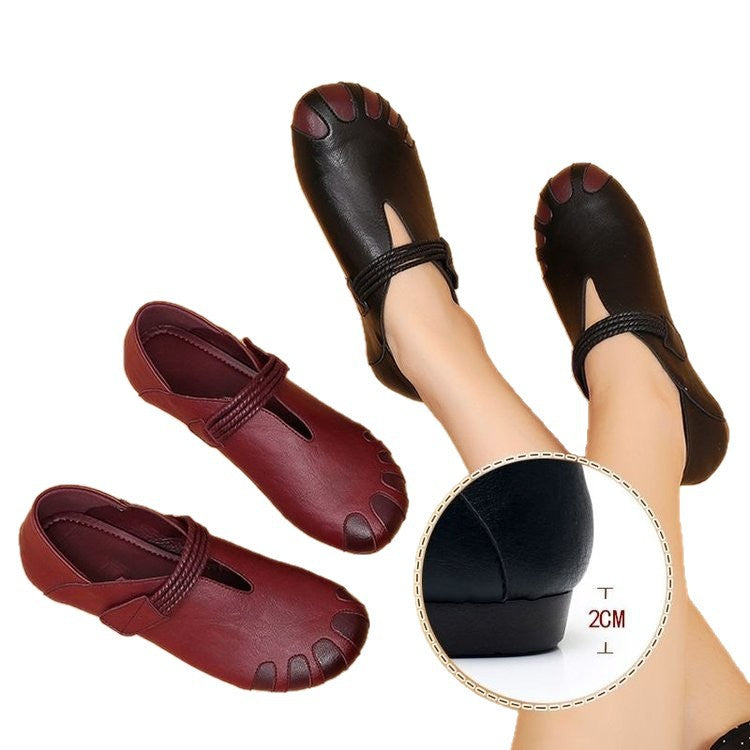 Women Orthopedic Leather Shoes Mune Fashion