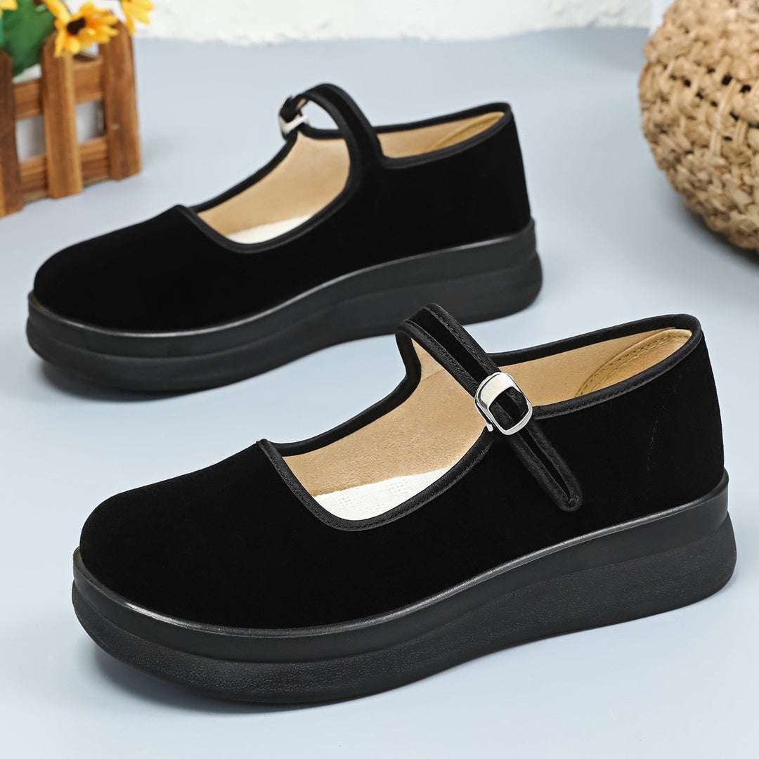 Women nan Mary-Jane platform slipper with adjustable strap and orthopedic comfort sole Mune Fashion