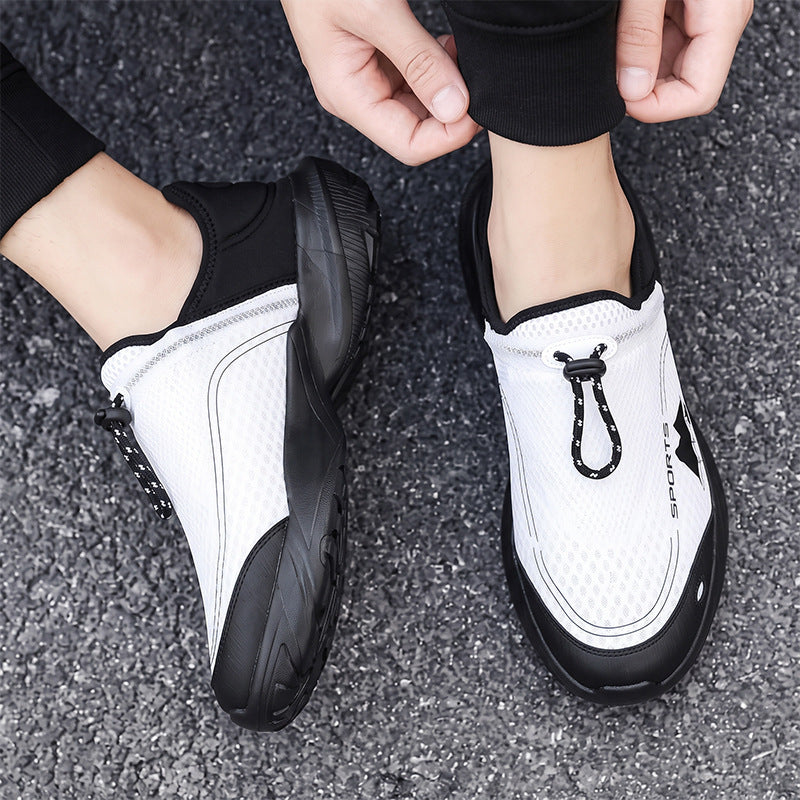 Unisex light breathable slip-on sneakers with quick release and shock-absorbing sole Mune Fashion