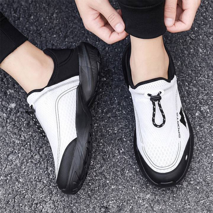 Unisex light breathable slip-on sneakers with quick release and shock-absorbing sole Mune Fashion