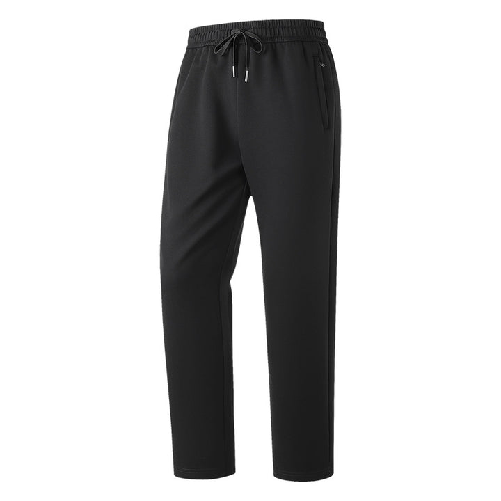 Men's Slim-Fit Leisure Pants made from breathable functional fleece with drawstring waistband, zip pockets & ribbed cuffs Mune Fashion