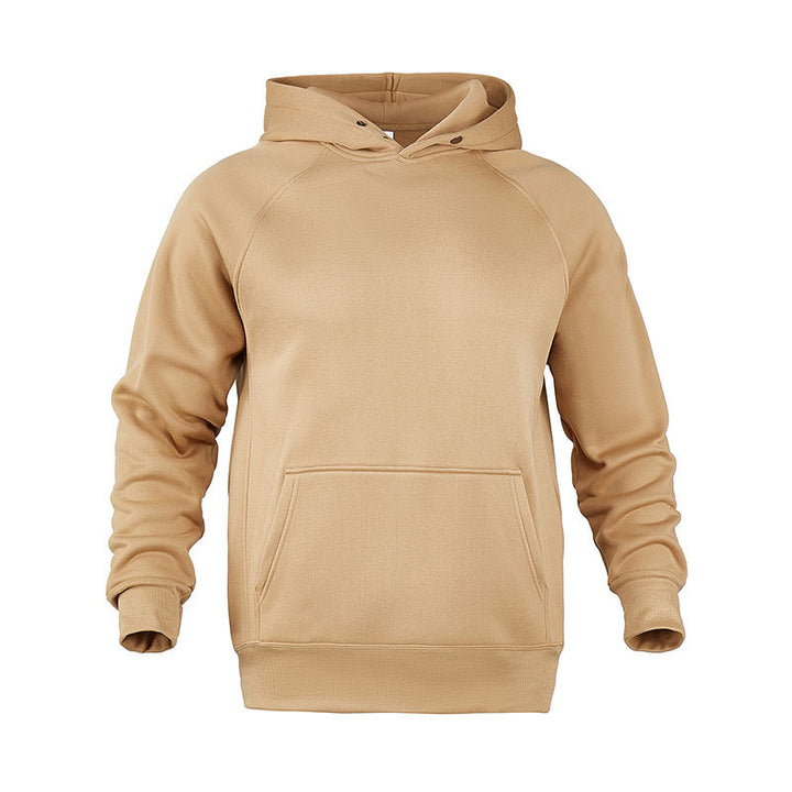 Men's Sweat Fabric Hoodie with Raglan Sleeves, Kangaroo Pocket and Reinforced Hem Mune Fashion