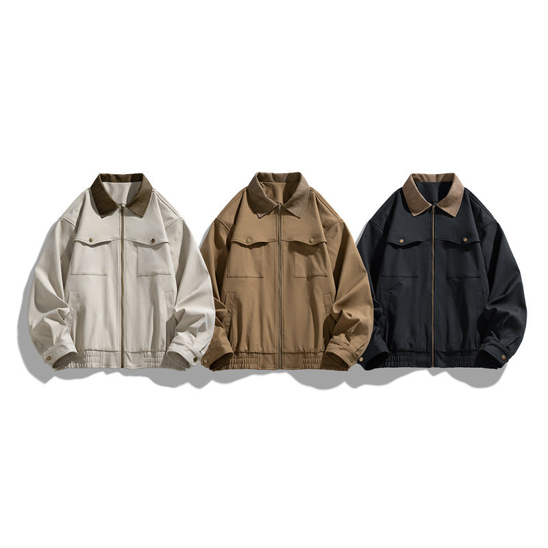 Men's Fashionable Nylon Jacket with Pockets Mune Fashion
