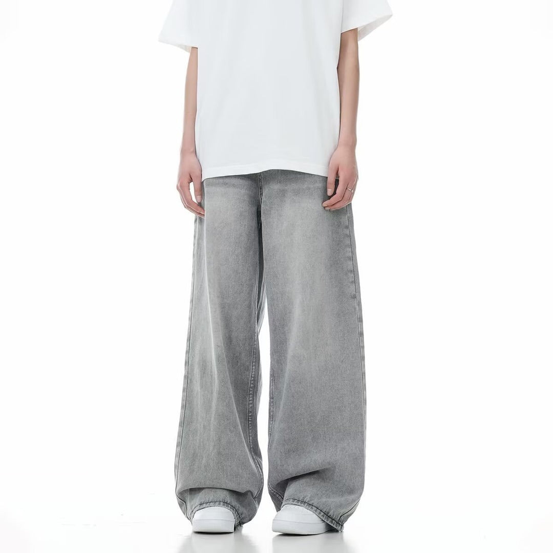 Women's Wide-Cut Jeans with High Waistband Mune Fashion