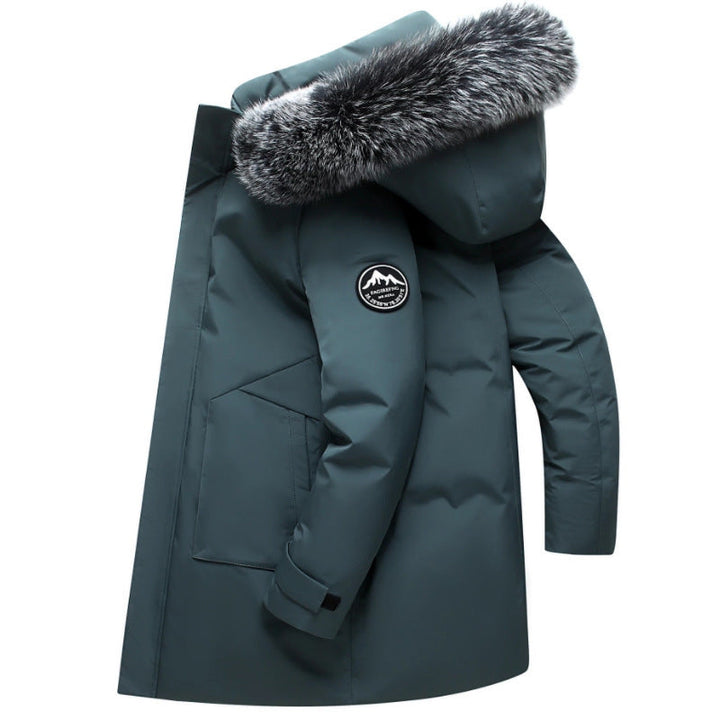 Women's Winter Parka with Removable Hood and Cozy Faux Fur Mune