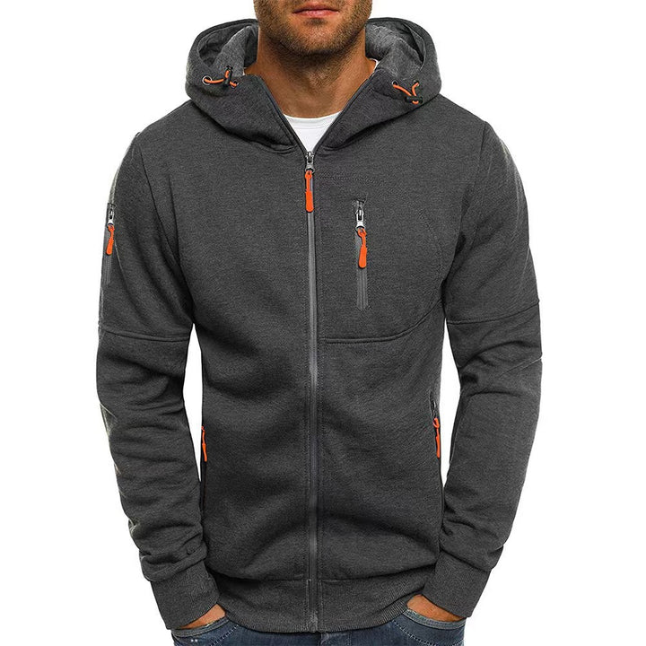Men's Sporty Hoodie Jacket with Practical Pockets Mune Fashion