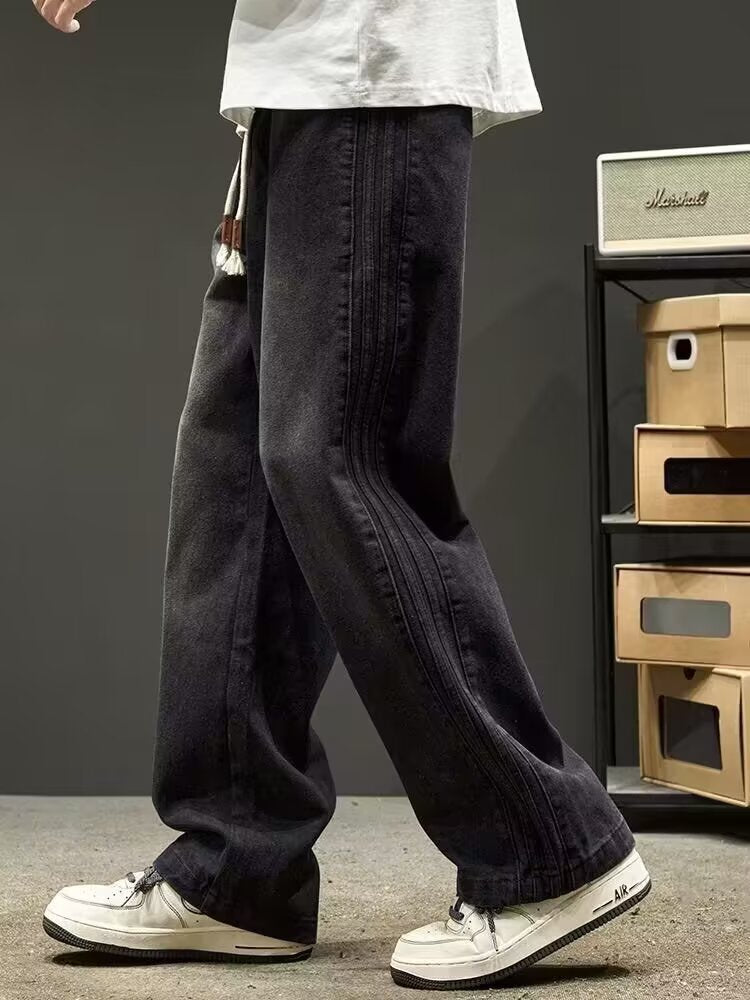 Men's loose-cut jeans with side seams Mune Fashion