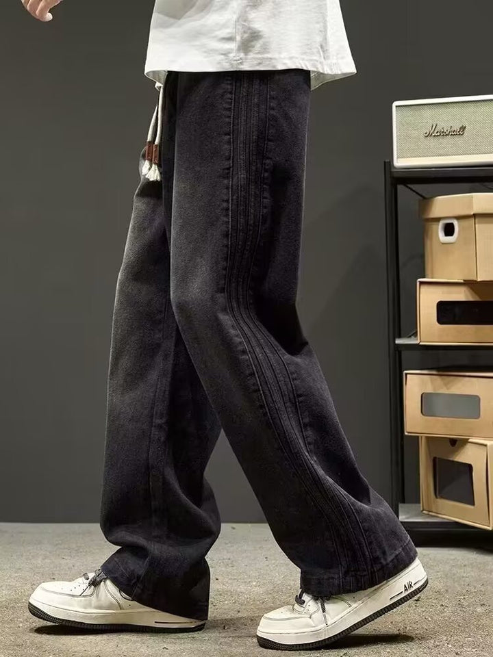 Men's loose-cut jeans with side seams Mune Fashion