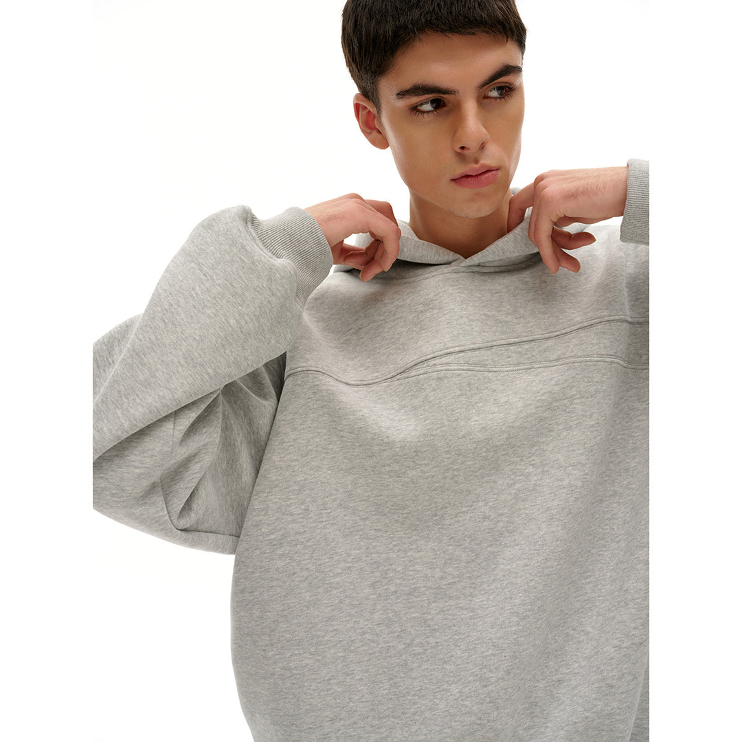 Unisex hoodie with oversized cut and subtle chest yoke Mune Fashion