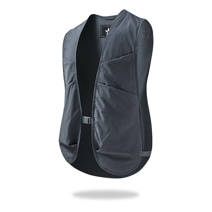 Unisex Lightweight Utility Vest with Mesh Back and Multiple Front Pockets Mune Fashion