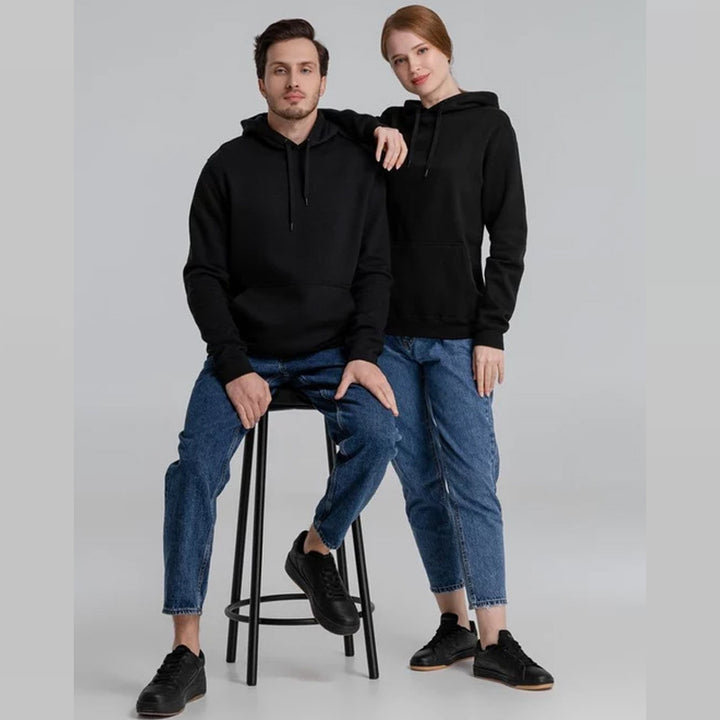 Unisex nan minimalist heavyweight hoodie made of French terry with concealed kangaroo pocket and narrow silhouette Mune Fashion