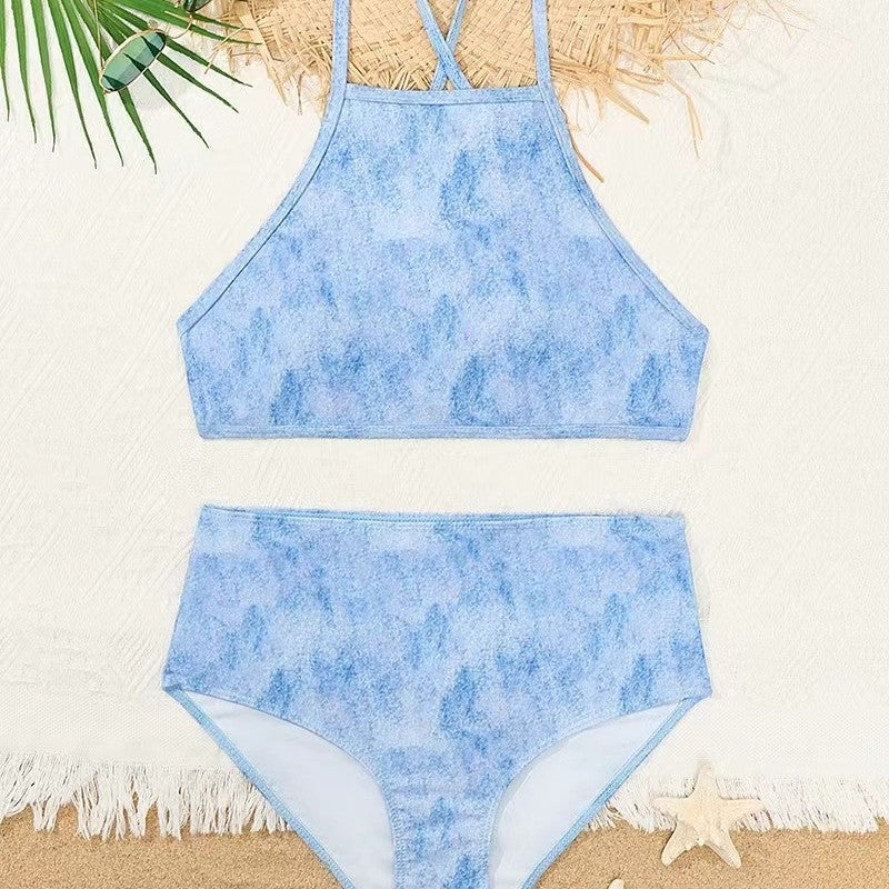 Women's High-Cut Bikini with Creative Pattern Mune Fashion