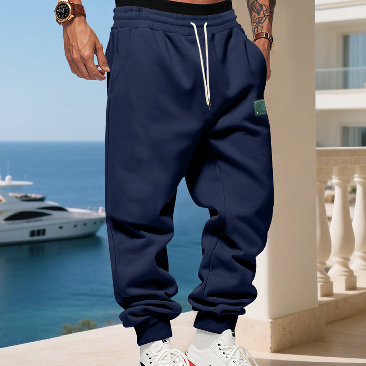Men's relaxed-fit joggers with elastic drawstring, ribbed cuffs, and side pockets Mune Fashion