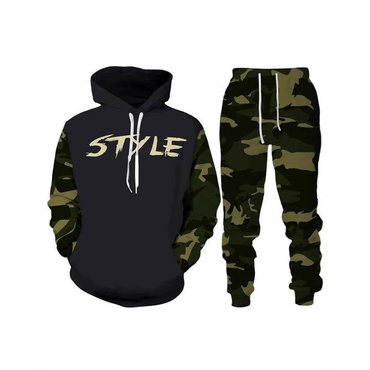 Men's Stylish Hoodie Sweatshirt and Jogging Pants Set Mune Fashion