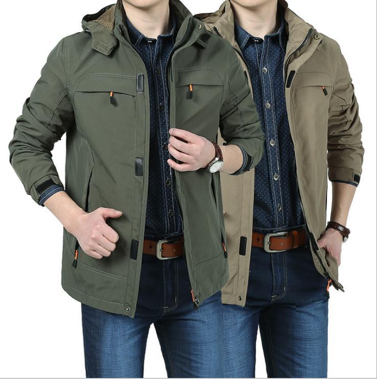 Men's Modern Softshell Field Jacket with Hood, Breathable Stretch and Organizer Pockets Mune Fashion
