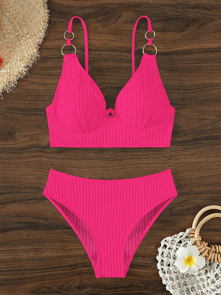 Ladies triangle bikini with stylish ring detail Mune Fashion