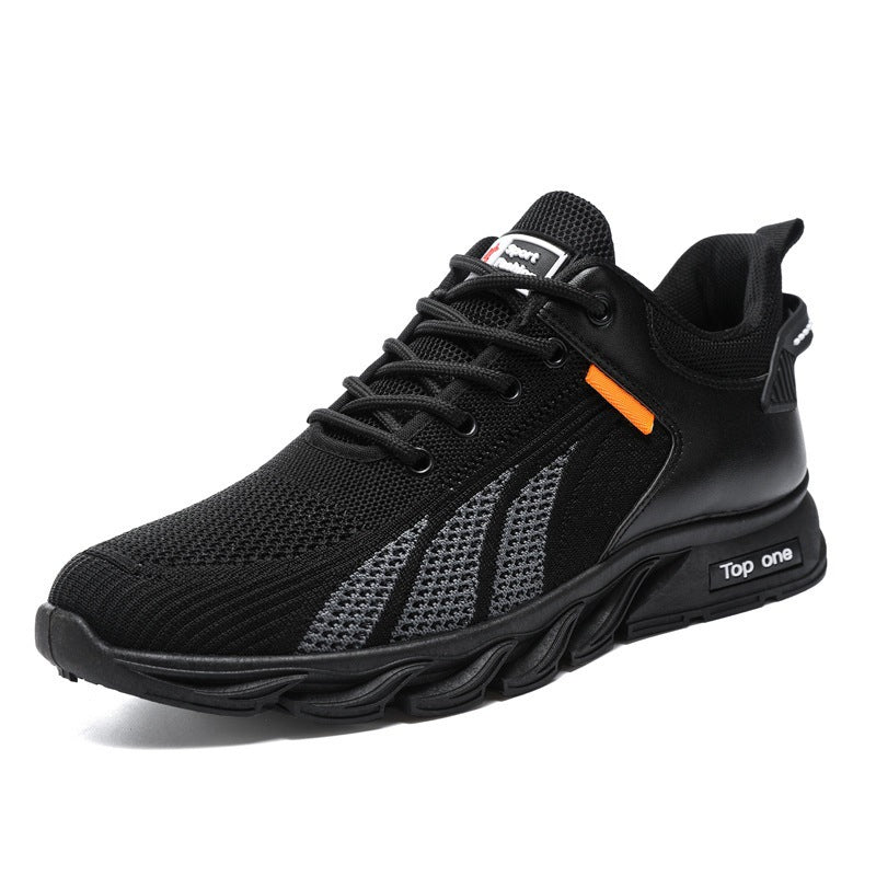Men's Lace-Up Sneakers with Breathable Upper Material Mune Fashion