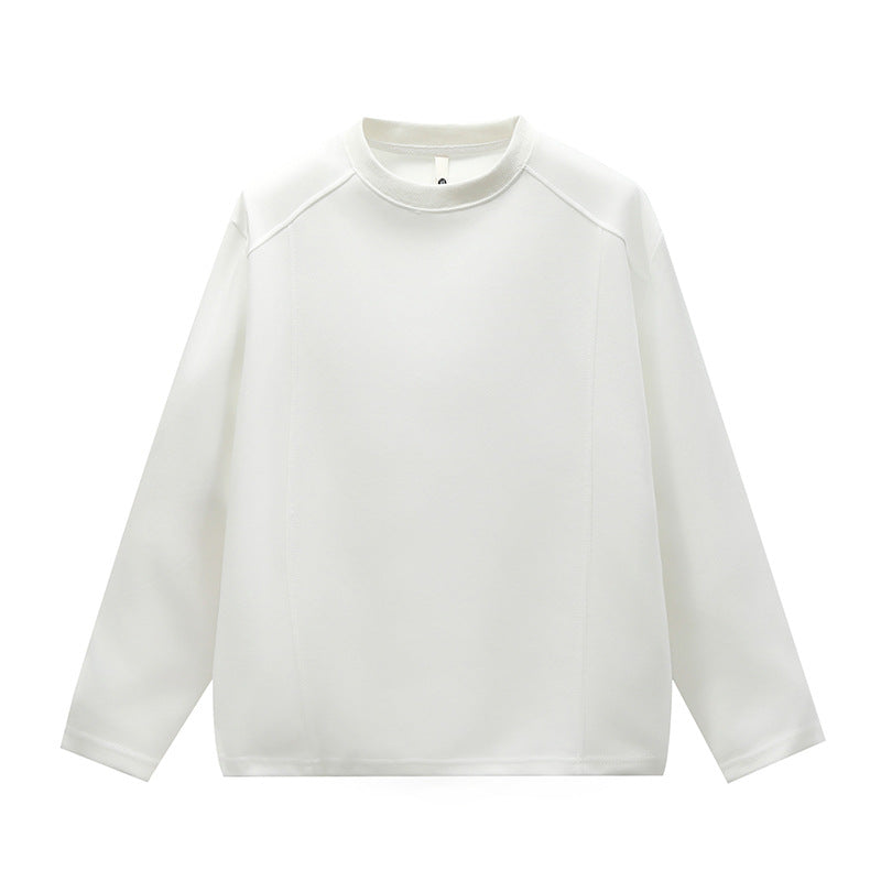 Unisex Minimalist Round Neck Sweatshirt with Raglan Sleeves Mune Fashion