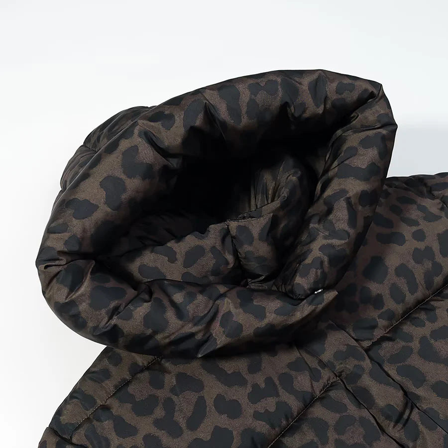 Women's quilted hoodie jacket with oversized shawl collar, warming thermal insulation, and patch pockets Mune Fashion