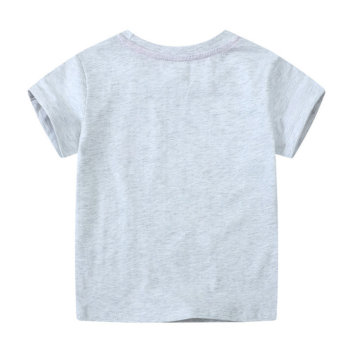 Girl's T-shirt with colorful unicorn design and inspirational lettering Mune Fashion
