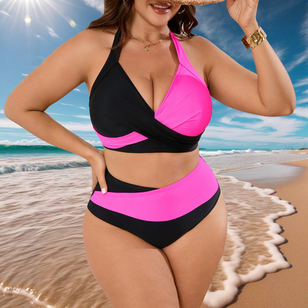 Ladies triangle bikini in contrasting colors Mune Fashion