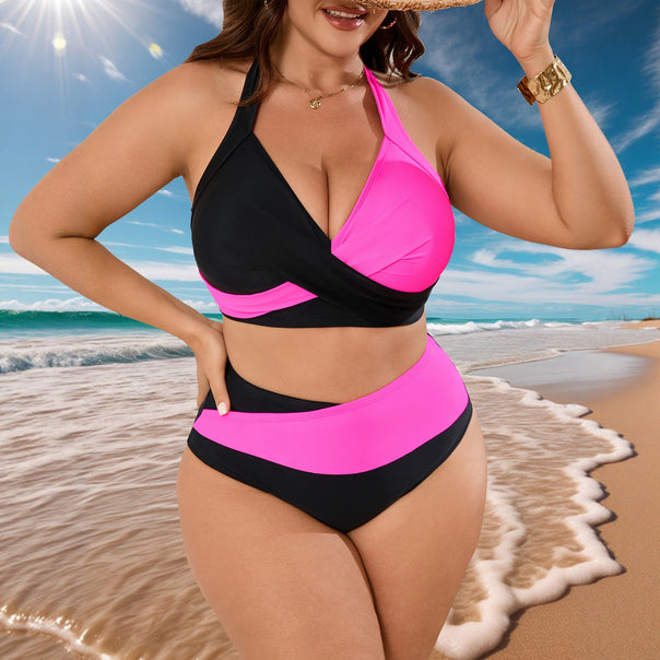 Ladies triangle bikini in contrasting colors Mune Fashion