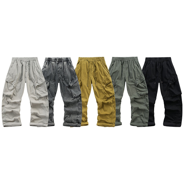 Herren Leichte Cargo-Jogginghose mit Elastikbund, Kordelzug und Mehrzwecktaschen Mune Fashion