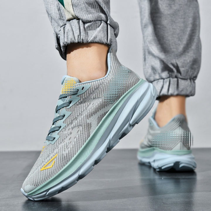 Unisex lightweight street training shoes with woven performance upper and cushioned dual-layer midsole Mune Fashion