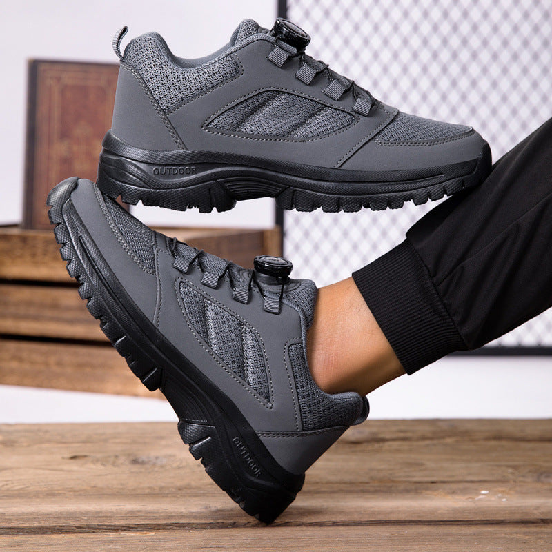 Men's robust hiking and everyday sneakers with rotary closure pull system and breathable mesh Mune Fashion