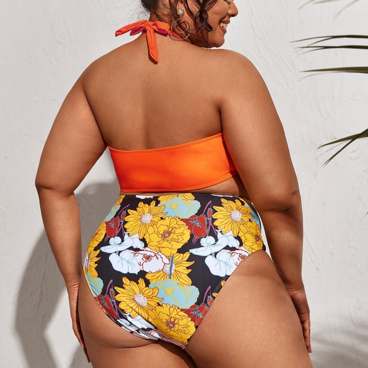 Women's bikini set with innovative cut and floral accents Mune Fashion