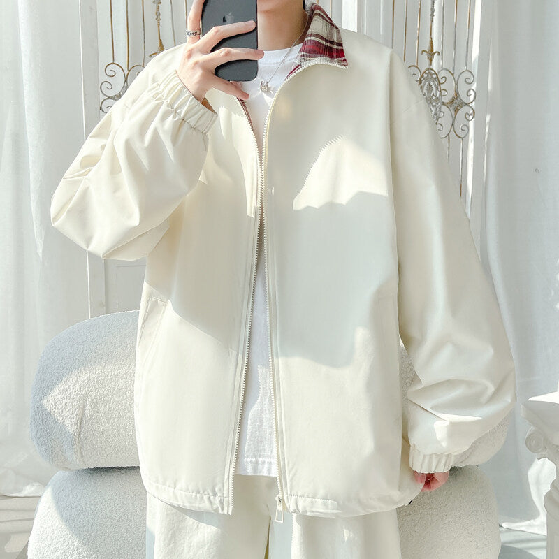 Unisex Trendy Transition Jacket with High Collar and Casual Cut Mune Fashion