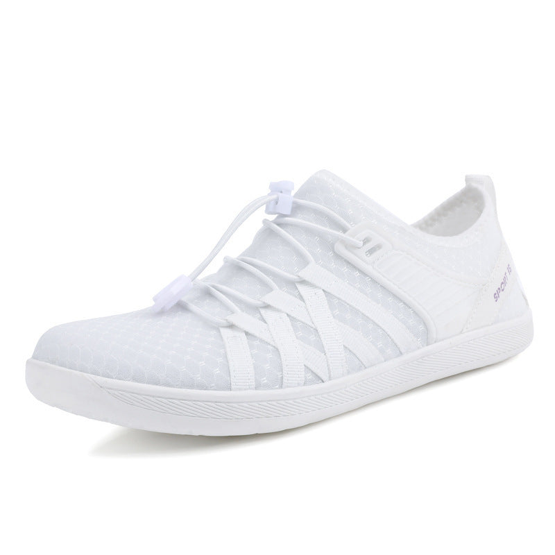 Unisex nan flacher city sneaker with quick-release closure, elastic knit upper and shock-absorbing lightweight sole Mune Fashion