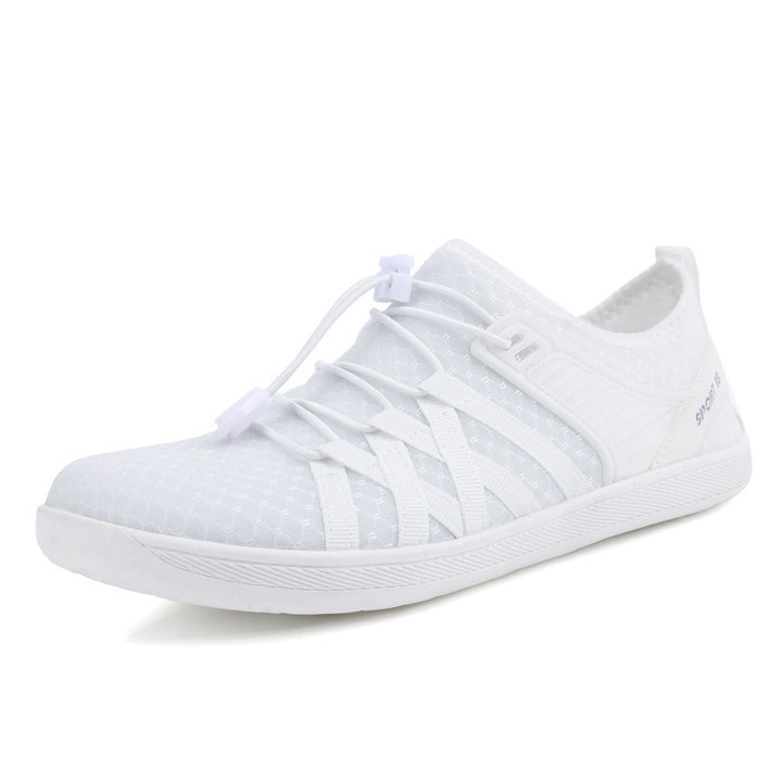 Unisex nan flacher city sneaker with quick-release closure, elastic knit upper and shock-absorbing lightweight sole Mune Fashion
