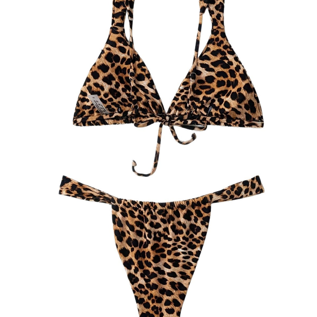 Women Triangle Bikini with sophisticated Animal Print Mune Fashion