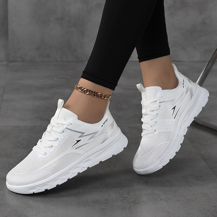 Women's Sporty Mesh Sneaker with Cushioned Heel Support and Grippy Profile Sole Mune Fashion