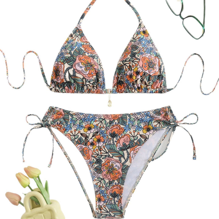 Women Floral Design Bikini Mune Fashion