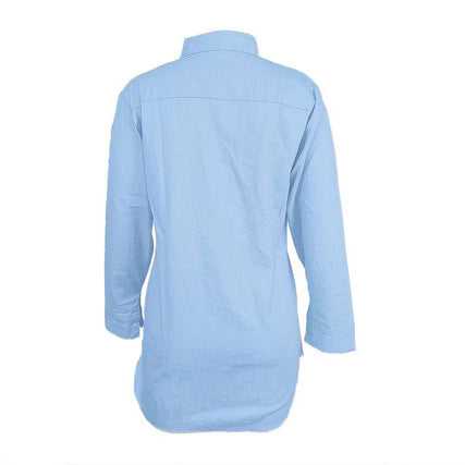 Women Oversized Denim Shirt Jacket with Patch Pockets and Casual Longline Fit Mune Fashion