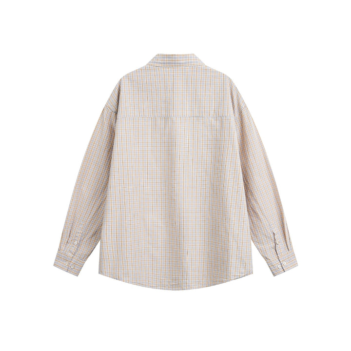 Unisex Boxy Check Shirt Jacket in Layering Look with Chest Pocket Mune Fashion