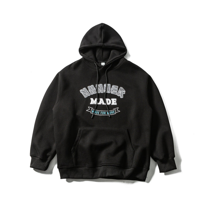Unisex Oversize Hoodie made of heavy cotton blend with front print and kangaroo pocket Mune Fashion
